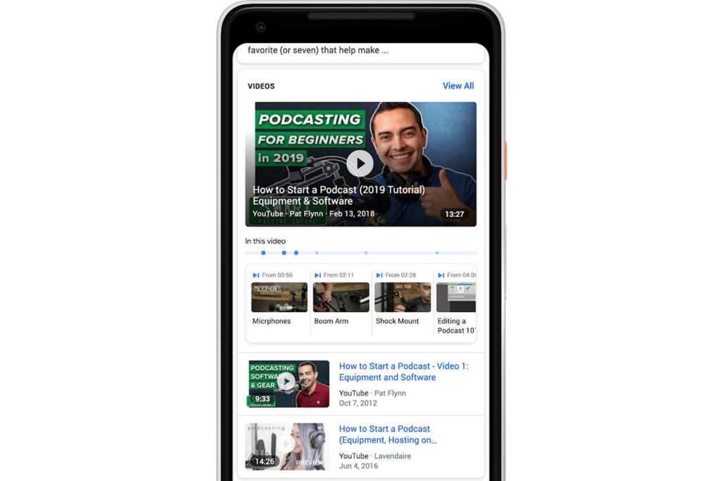 ricerca all'interno dei video google rete di ricerca