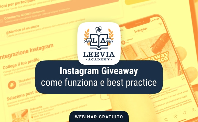 Cover newsletter webinar giveaway su instagram