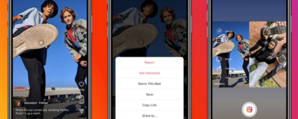 Instagram lancia il remix per Reels