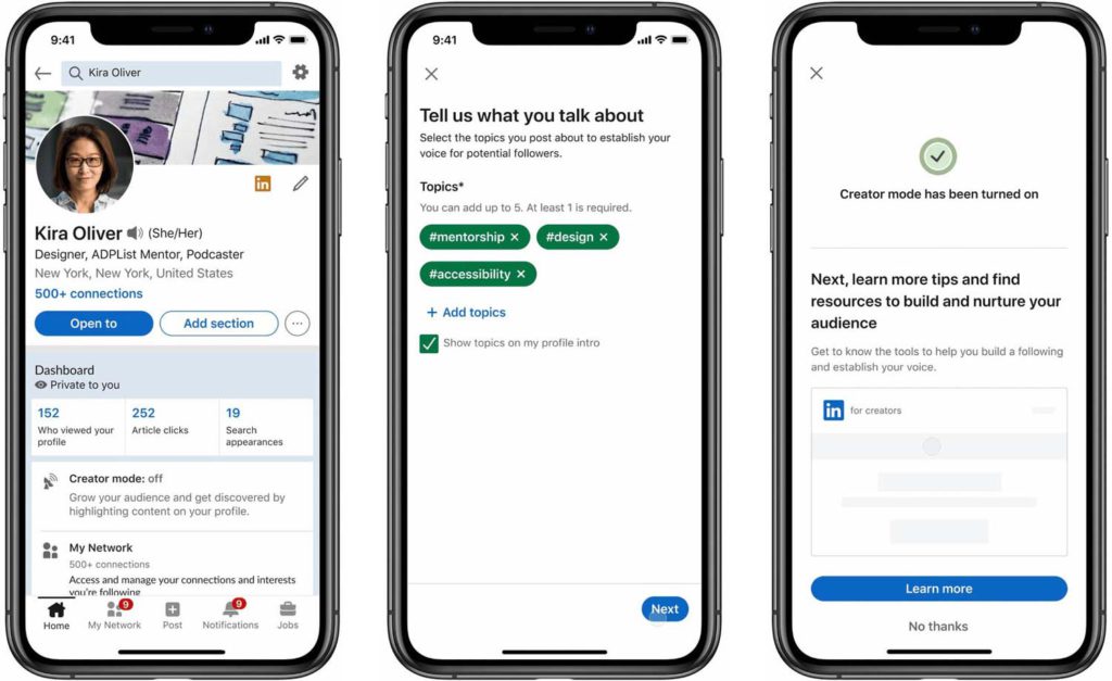 LinkedIn presenta la funzione Video Cover Story