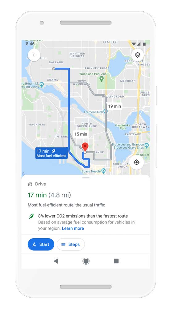 Google Maps suggerirà percorsi eco-friendly